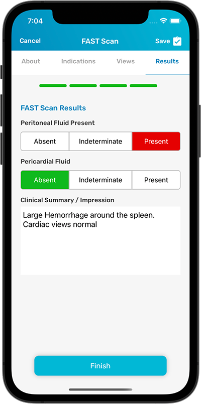 Log My Scan App Screenshot of a FAST Scan Results Page 